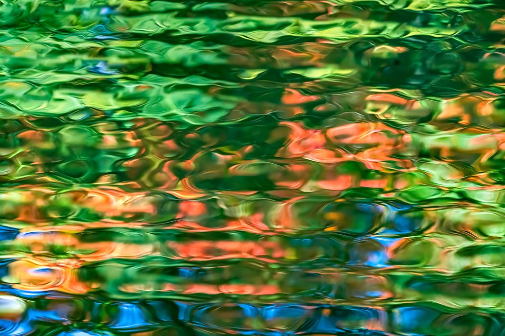 Water reflection, Furuichi Kofungun, water surrounding ancient burial mound, Habikino, Osaka, Japan art print by William Perry for $57.95 CAD