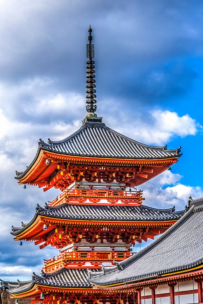 Colorful Autum, Sanjunoto, Three Storied Pagoda, Kiyomizu Buddhist Temple, Kyoto, Japan. art print by William Perry for $57.95 CAD