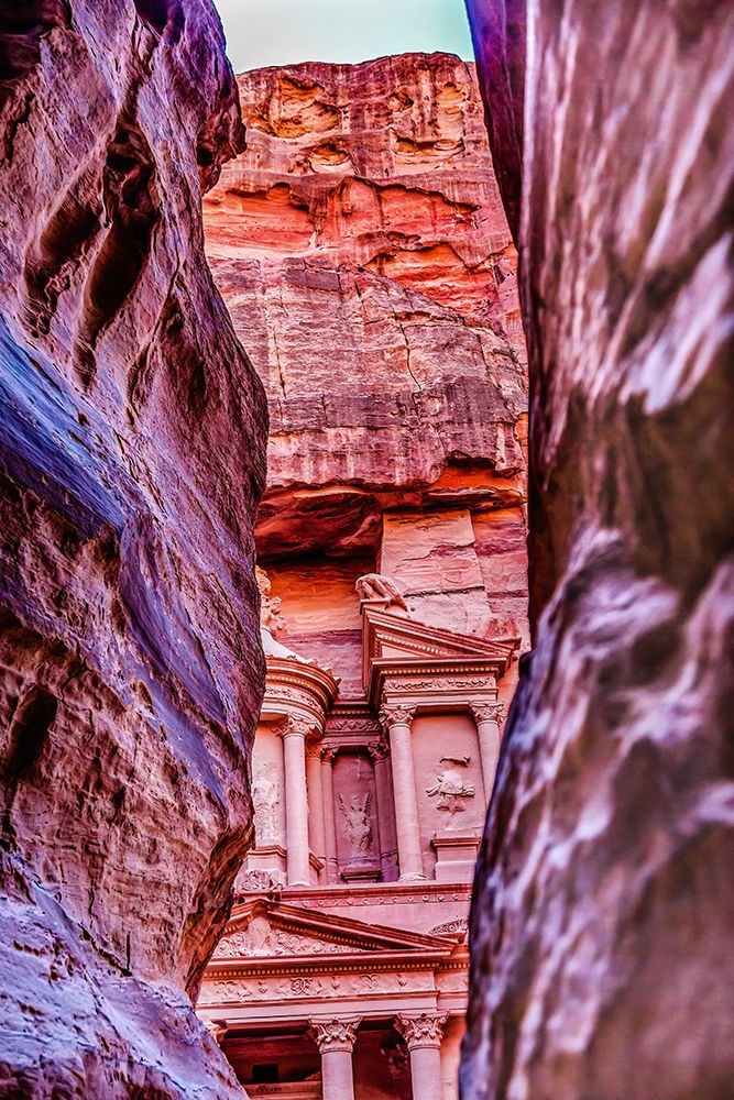 Treasury-Petra-Jordan. Treasury built by Nabataeans in 100 BC. art print by William Perry for $57.95 CAD