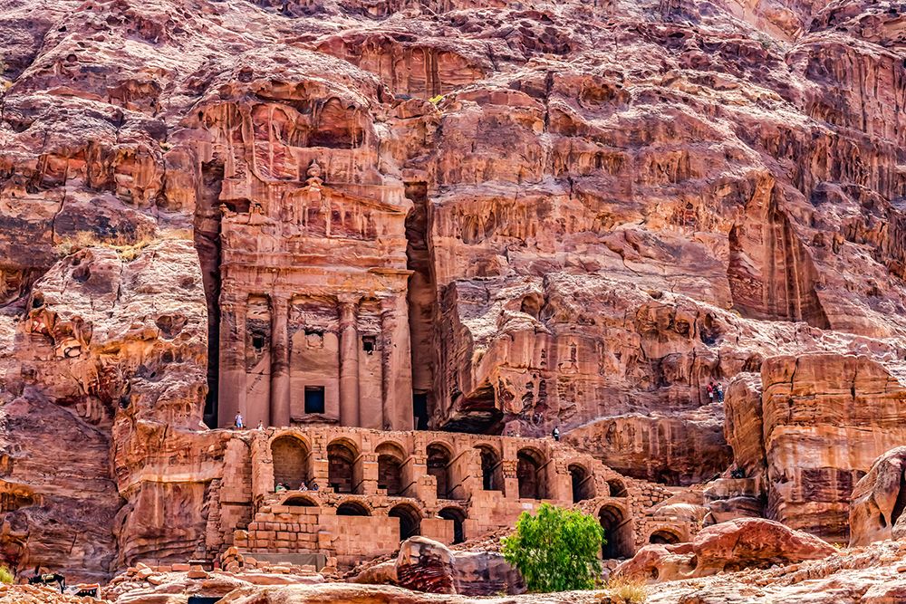 Tombs for Kings-Petra-Jordan. Built by Nabataeans in 200 BC to 400 AD. art print by William Perry for $57.95 CAD