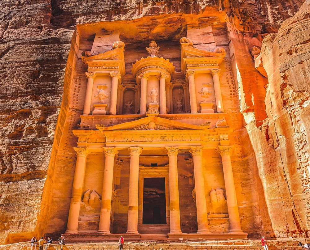 Treasury-Petra-Jordan. Petra-Jordan. Treasury built by the Nabataeans in 100 BC. art print by William Perry for $57.95 CAD
