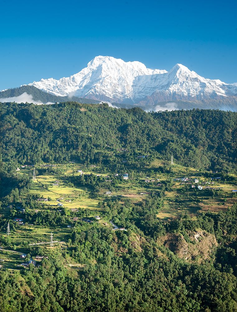 Nepal-vlley and Annapurna Range art print by Janell Davidson for $57.95 CAD