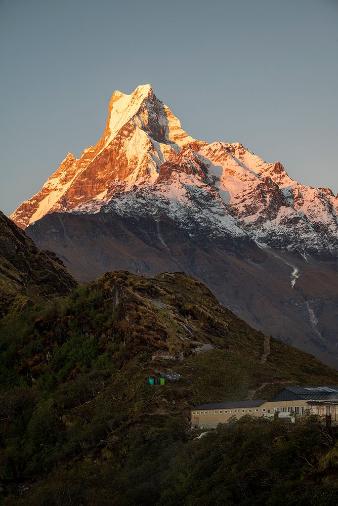Asia-Nepal Machapuchare Mountain from top of Mardi Himal Trek art print by Janell Davidson for $57.95 CAD