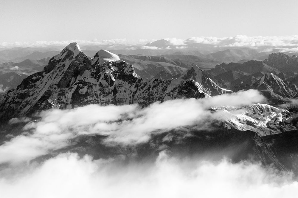Gauri Shankar-7134m-in the Himalayas above the clouds-Nepal art print by Keren Su for $57.95 CAD