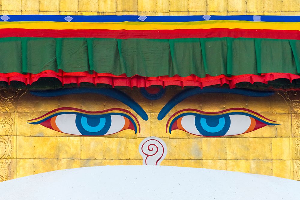 The Eyes of Boudhanath-Boudha Stupa-UNESCO World Heritage site-Kathmandu-Nepal art print by Keren Su for $57.95 CAD