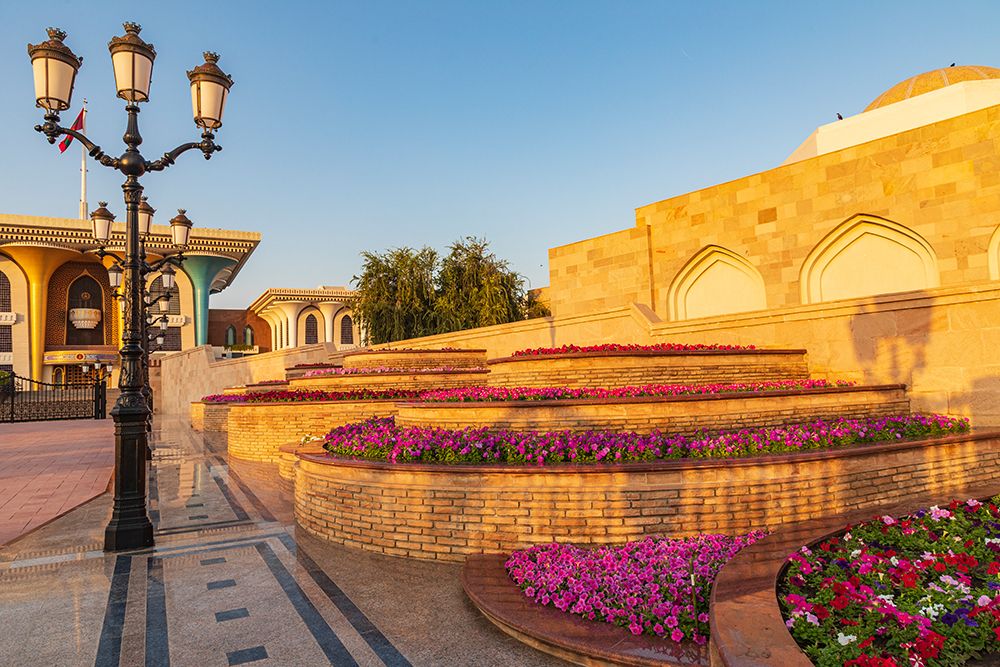 Middle East-Arabian Peninsula-Oman-Muscat-Al Alam Palace in Muscat art print by Emily Wilson for $57.95 CAD