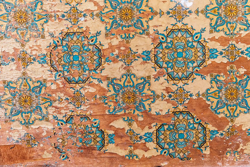 Middle East-Arabian Peninsula-Oman-Muscat-Muttrah-Peeling wall decorations at the souk in Muttrah art print by Emily Wilson for $57.95 CAD