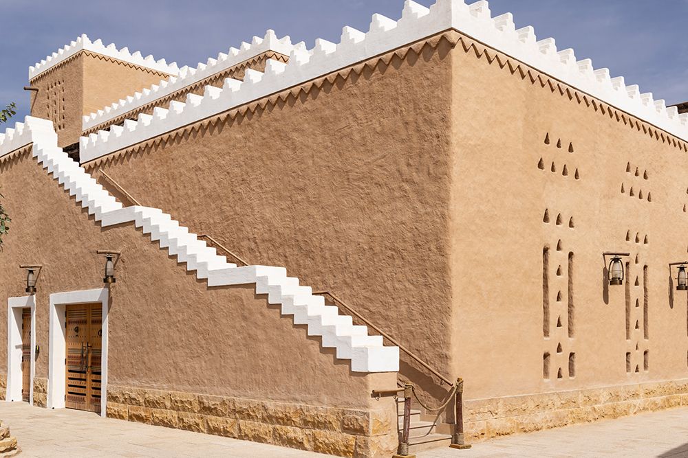 Diriyah, Riyadh, Saudi Arabia. Adobe building in the Diriyah area of Riyadh. art print by Emily M. Wilson for $57.95 CAD