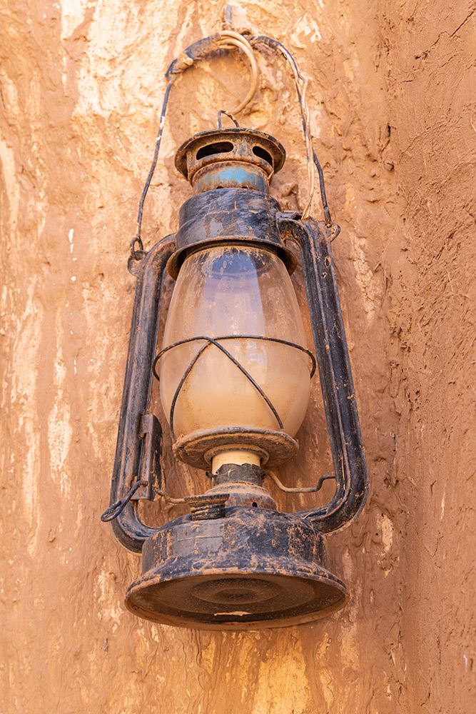 Ushaiger Heritage Village, Riyadh, Saudi Arabia. Old lantern. art print by Emily M. Wilson for $57.95 CAD