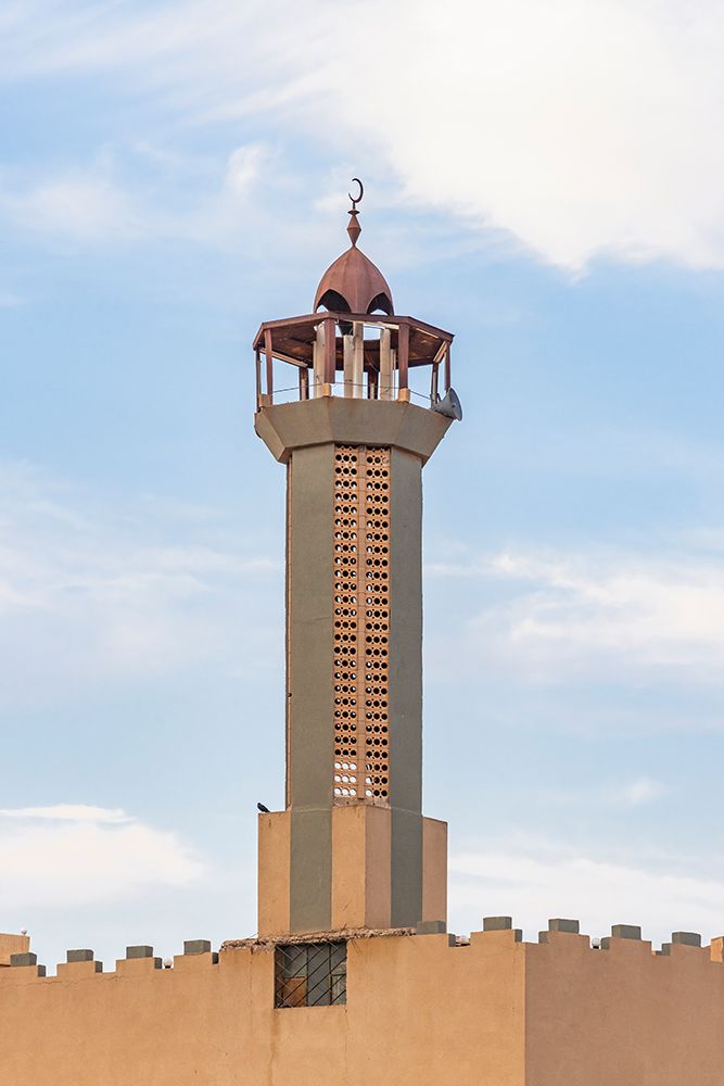 Saudi Arabia, Al-Qassim, Unaizah. Minaret on a mosque. art print by Emily M. Wilson for $57.95 CAD