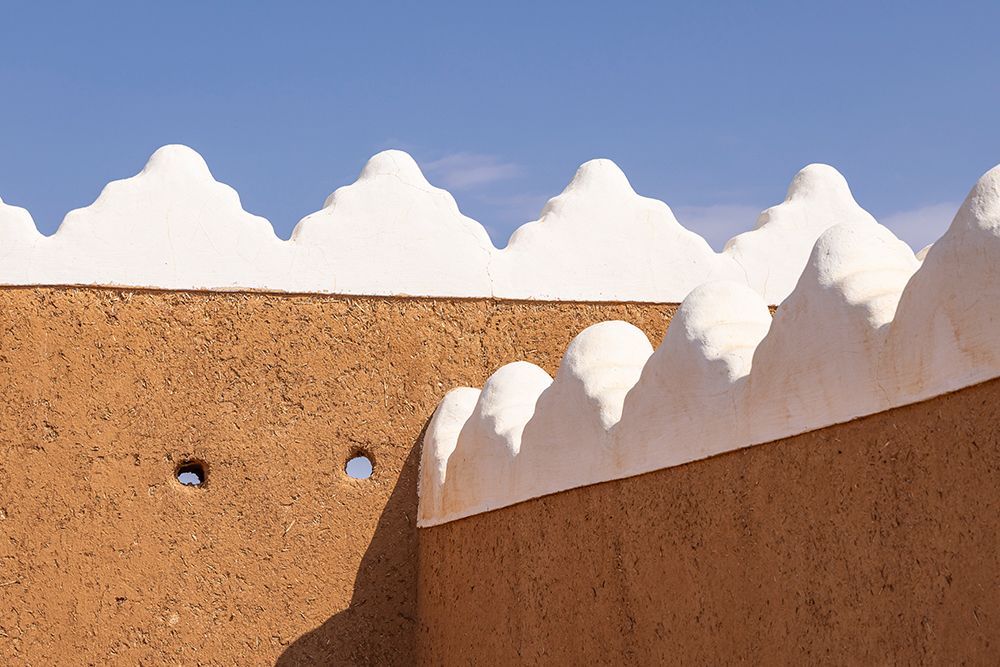 Saudi Arabia, Hail Province, Hail. Wall on the Qishlah Palace. art print by Emily M. Wilson for $57.95 CAD