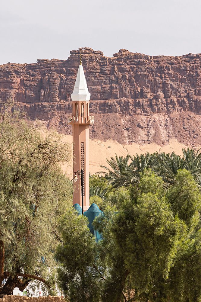 Saudi Arabia, Medina. Minaret in old town Al-Ula. art print by Emily M. Wilson for $57.95 CAD