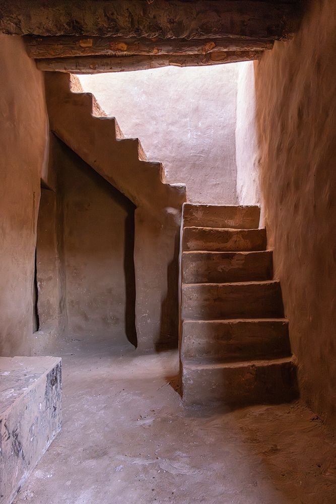 Saudi Arabia, Medina. Stairway in old town Al-Ula. art print by Emily M. Wilson for $57.95 CAD