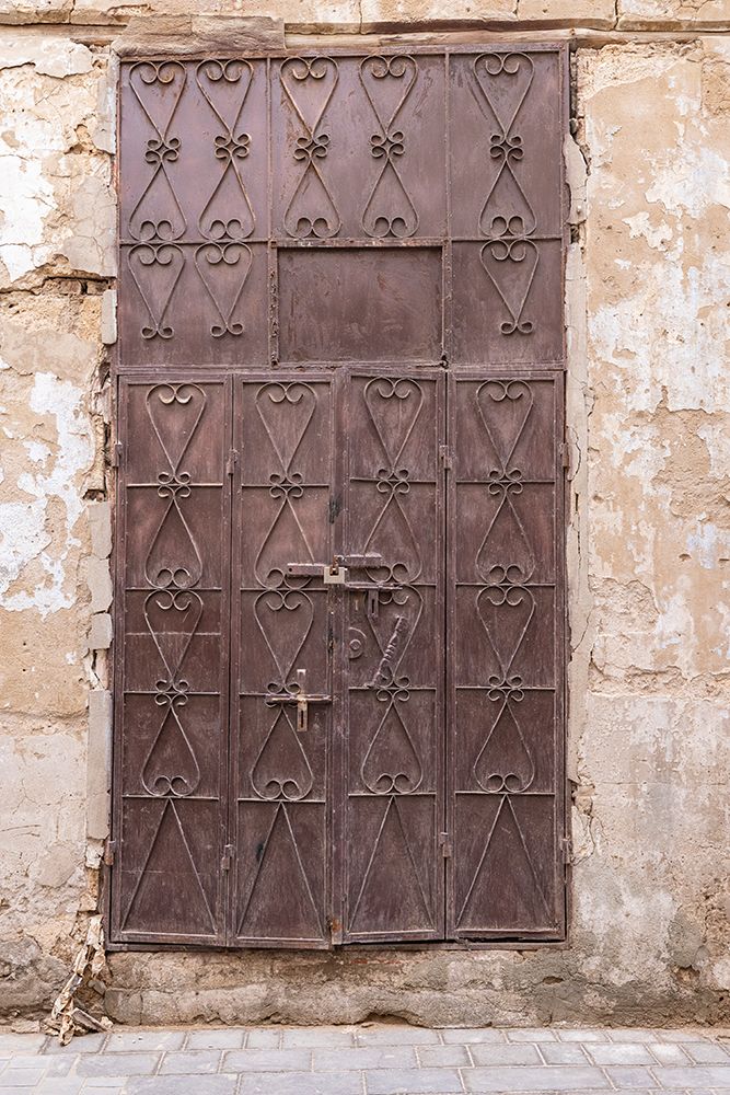Saudi Arabia, Mecca, Jeddah, Al-Balad. Door on a traditional Hijazi tower house. art print by Emily M. Wilson for $57.95 CAD