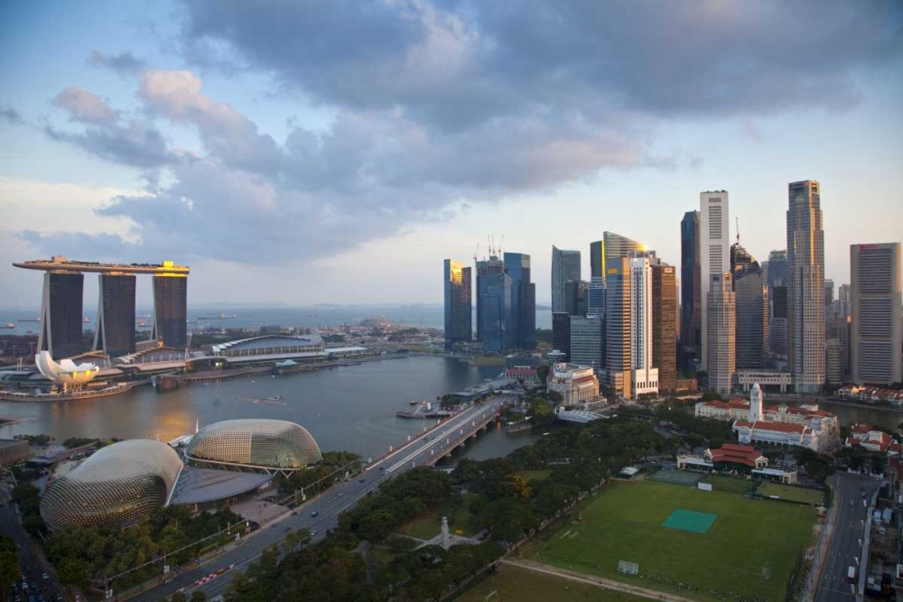 Singapore Downtown overview art print by Jim Zuckerman for $57.95 CAD