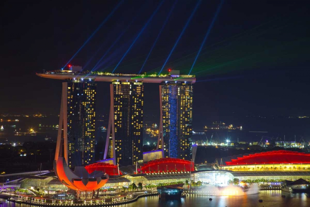 Singapore, Cityscape view of downtown art print by Jim Zuckerman for $57.95 CAD