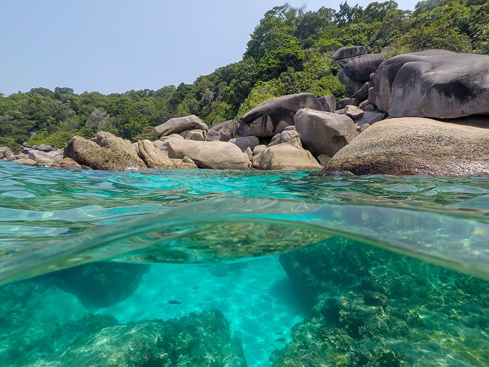 The clear water and rocks of Ko Miang island art print by Sergio Pitamitz for $57.95 CAD