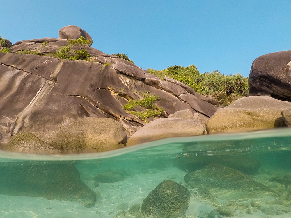The clear water and rocks of Ko Miang island art print by Sergio Pitamitz for $57.95 CAD