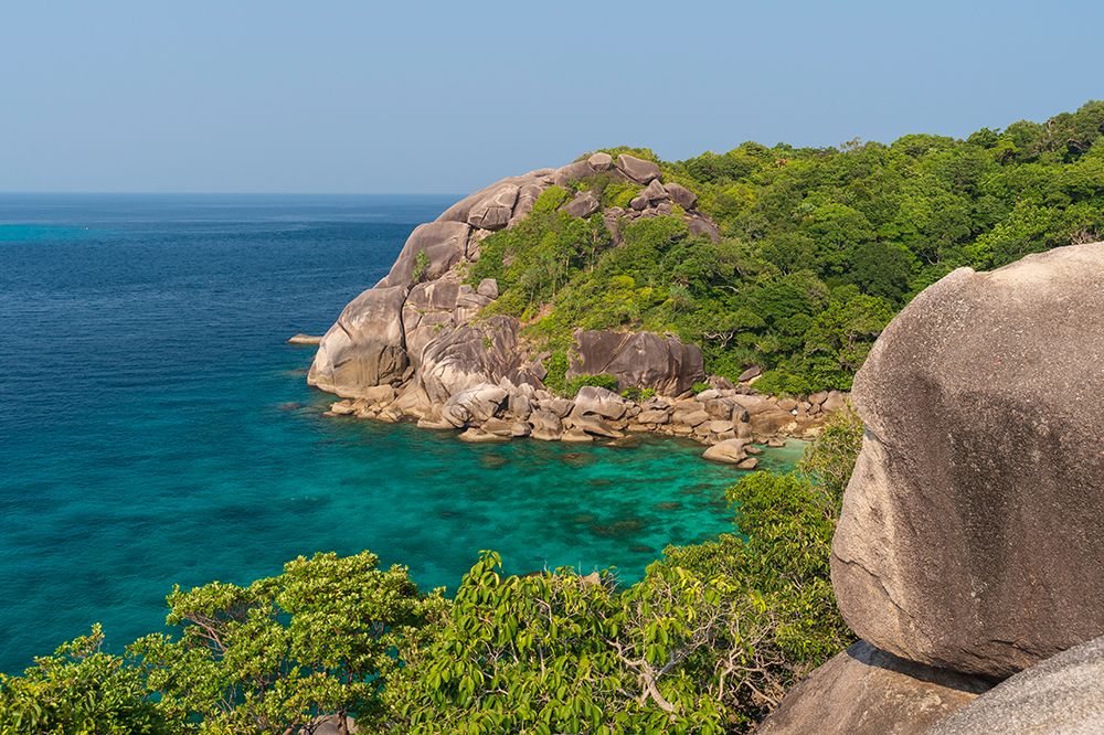 A view from above of Ko Miang-island Ko Miang-Similan Islands-Phang Nga-Thailand art print by Sergio Pitamitz for $57.95 CAD