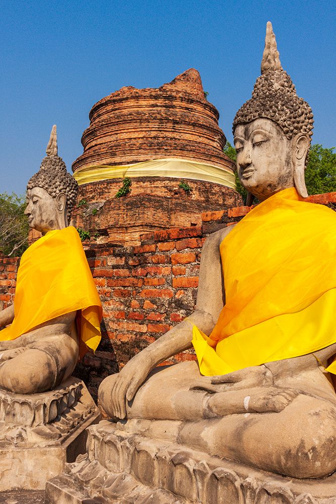 Thailand- Ayutthaya. Wat Phra Si Sanphet. Buddha statues. art print by Tom Haseltine for $57.95 CAD