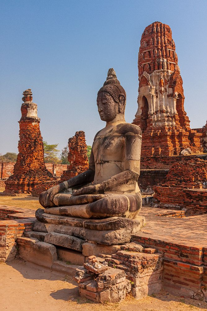 Thailand- Ayutthaya. Wat Mahathat. art print by Tom Haseltine for $57.95 CAD