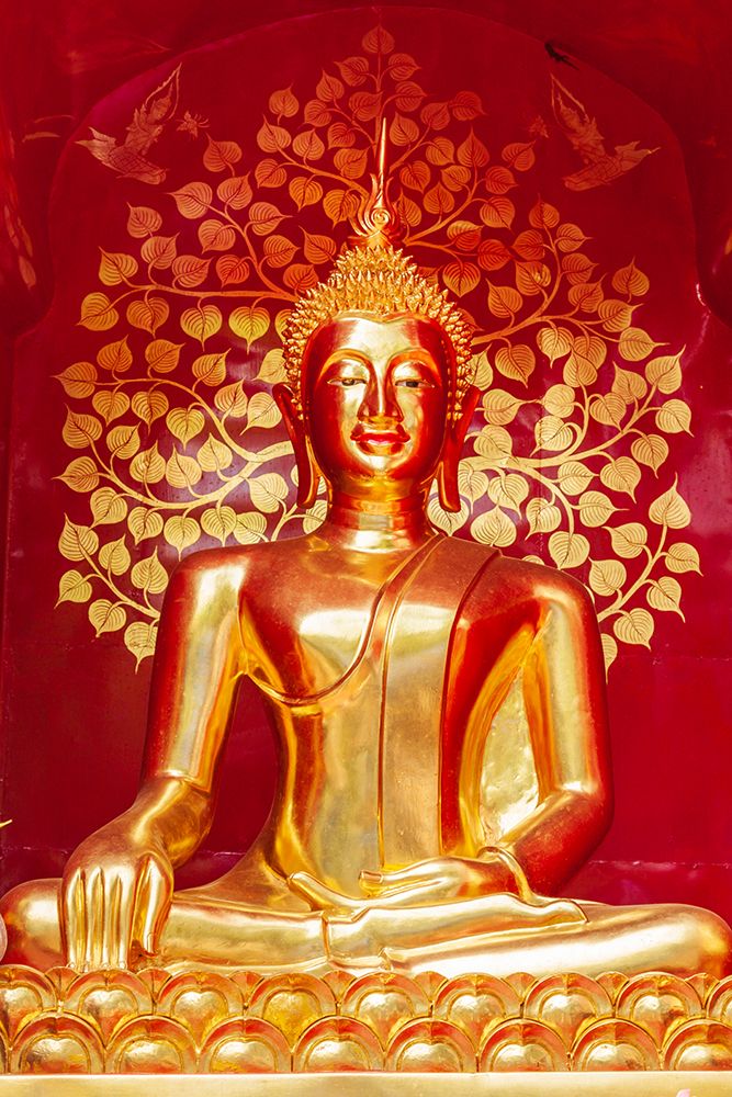 Chiang Mai- Thailand. Wat Phan On. Buddha statue within chedi. art print by Tom Haseltine for $57.95 CAD