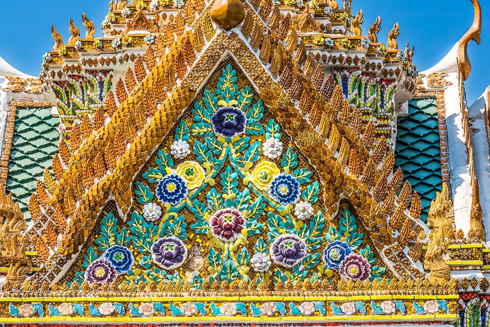 Exit gate Grand Palace, Bangkok, Thailand. Palace was home of King of Thailand from 1782 to 1925. art print by William Perry for $57.95 CAD