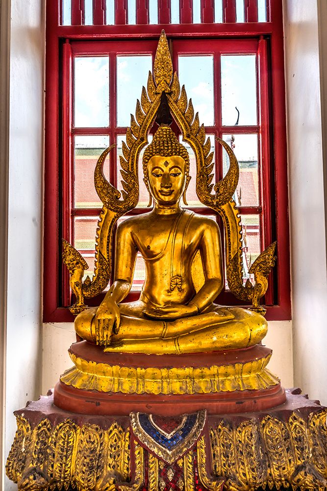 Fire Buddha Loha Prasat, Wat Ratchanatdaram, Worawihan, Bangkok, Thailand. art print by William Perry for $57.95 CAD