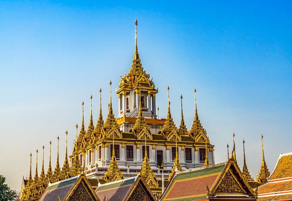 Loha Prasat, Wat Ratchanatdaram, Worawihan, Bangkok, Thailand. Built 1846. art print by William Perry for $57.95 CAD