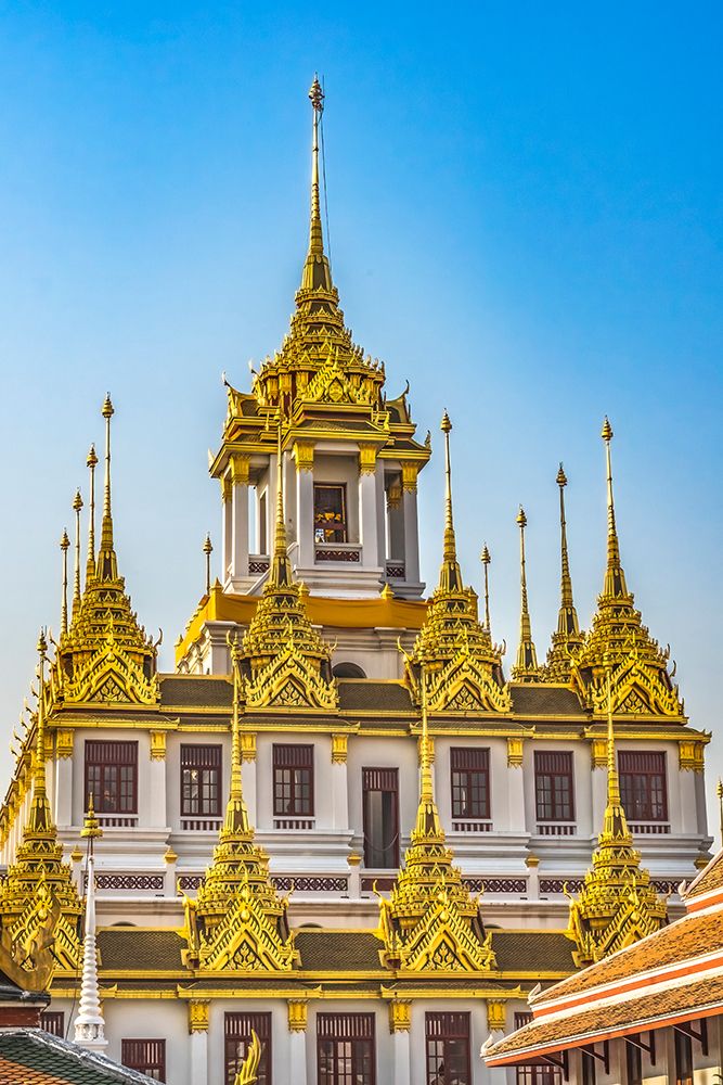 Loha Prasat, Wat Ratchanatdaram, Worawihan, Bangkok, Thailand. art print by William Perry for $57.95 CAD