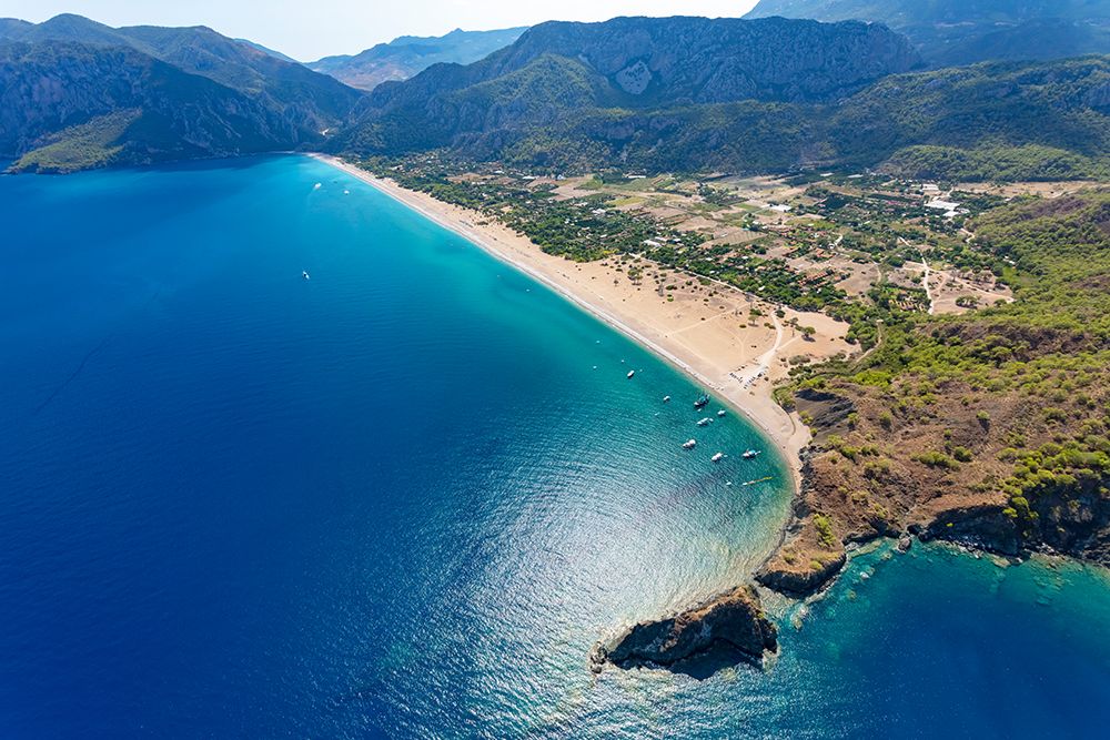 Olympos and Cirali beach aerial-Antalya-Turkey art print by Ali Kabas for $57.95 CAD