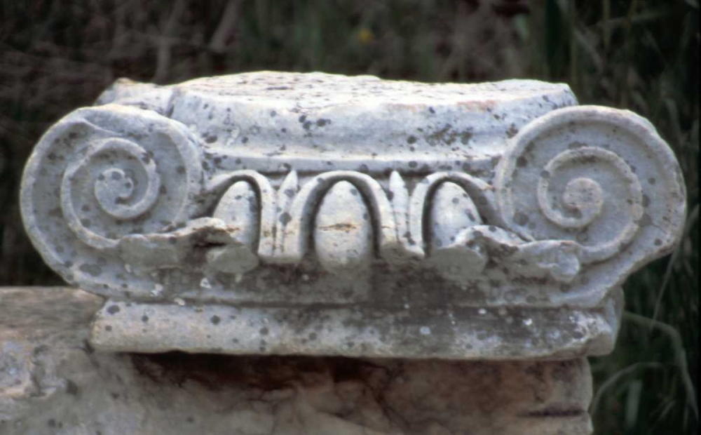Turkey, Ephesus Roman Ionic column fragment art print by Nancy Noble Gardner for $57.95 CAD