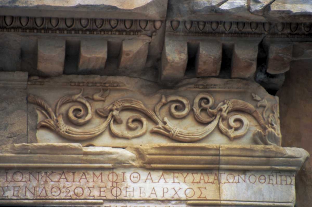 Turkey, Ephesus Roman decorative carvings art print by Nancy Noble Gardner for $57.95 CAD
