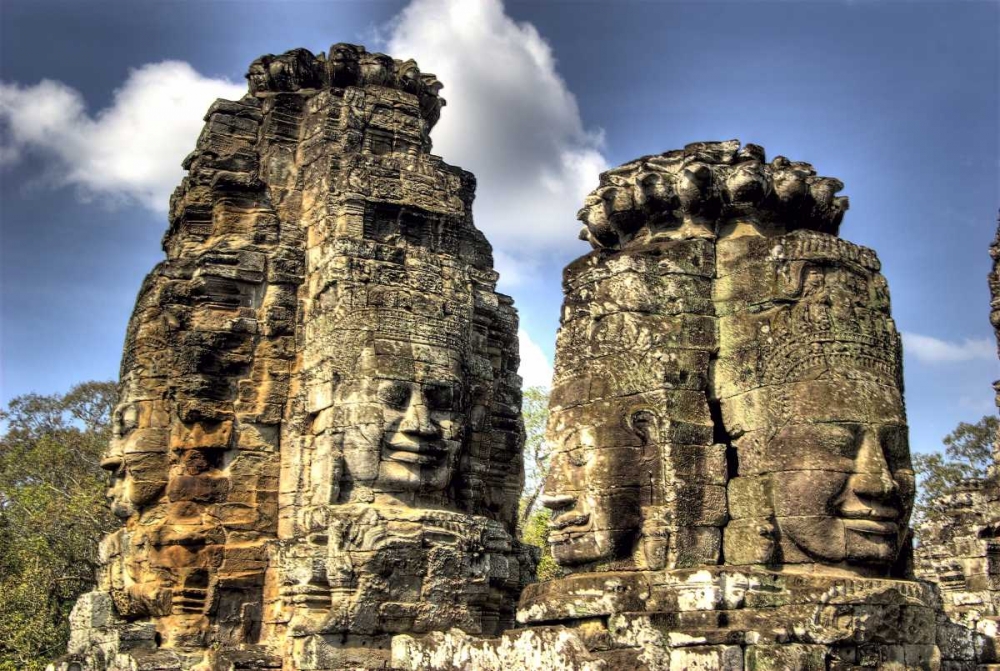 Cambodia, Angkor Wat Part of Bayon Temple art print by Jones Shimlock for $57.95 CAD