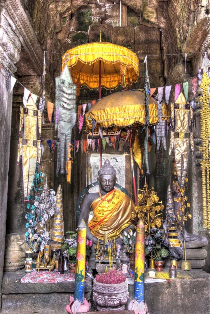 Altar inside a temple, Angkor Wat, Cambodia art print by Jones Shimlock for $57.95 CAD