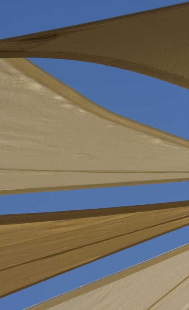 UAE, Fujairah Sand-colored canvas awnings art print by Bill Young for $57.95 CAD