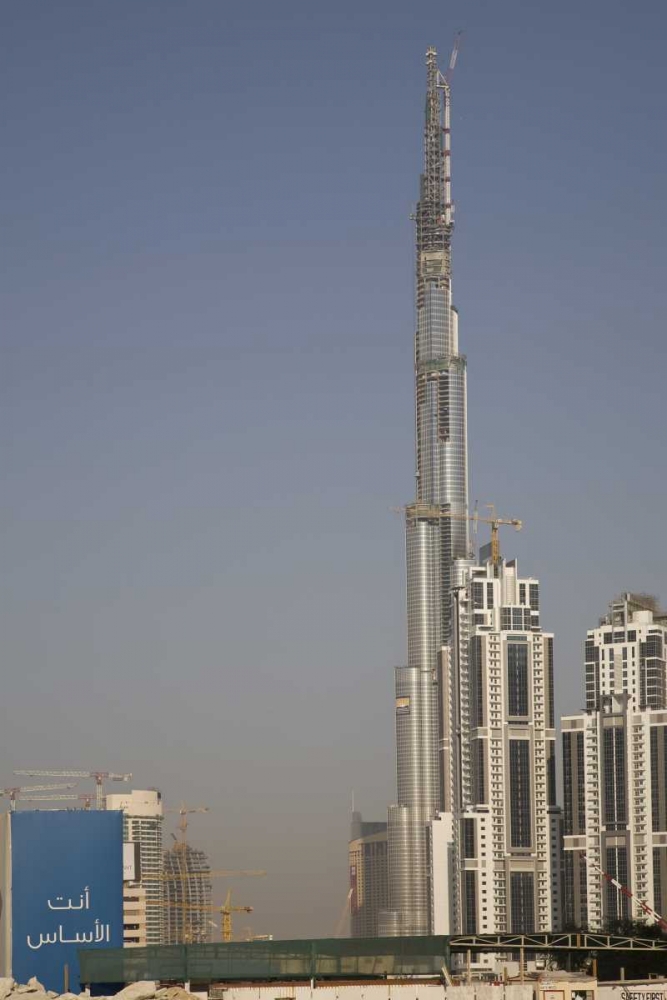 UAE, Dubai Modern architecture in a downtown art print by Bill Young for $57.95 CAD