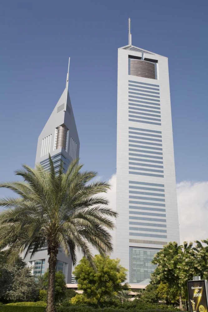 UAE, Dubai View of Jumeirah Emirates Towers art print by Bill Young for $57.95 CAD