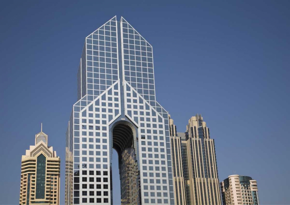 UAE, Dubai Modern Architecture in downtown art print by Bill Young for $57.95 CAD