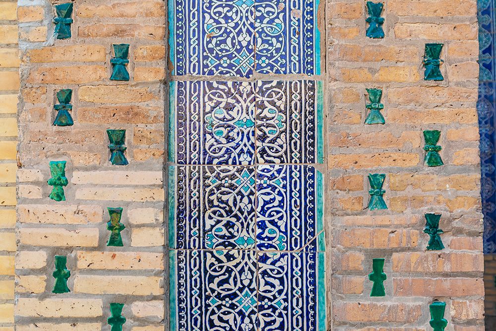 Khiva, Xorazm Region, Uzbekistan, Central Asia. Historic traditional decorative tile. art print by Emily M. Wilson for $57.95 CAD