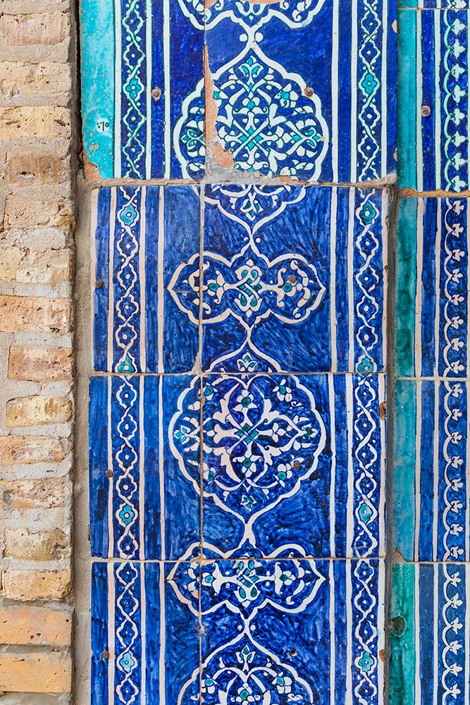 Khiva, Xorazm Region, Uzbekistan, Central Asia. Historic traditional decorative tile. art print by Emily M. Wilson for $57.95 CAD