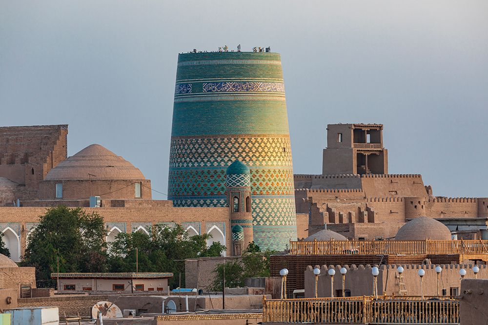 Khiva, Xorazm Region, Uzbekistan, Central Asia. The Kalta Minor Minaret. art print by Emily M. Wilson for $57.95 CAD