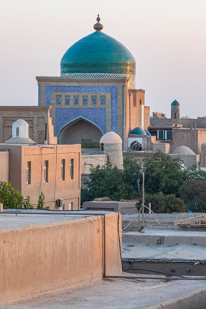Khiva, Xorazm Region, Uzbekistan, Central Asia. Dome on the Islam Khodja Madrasa. art print by Emily M. Wilson for $57.95 CAD