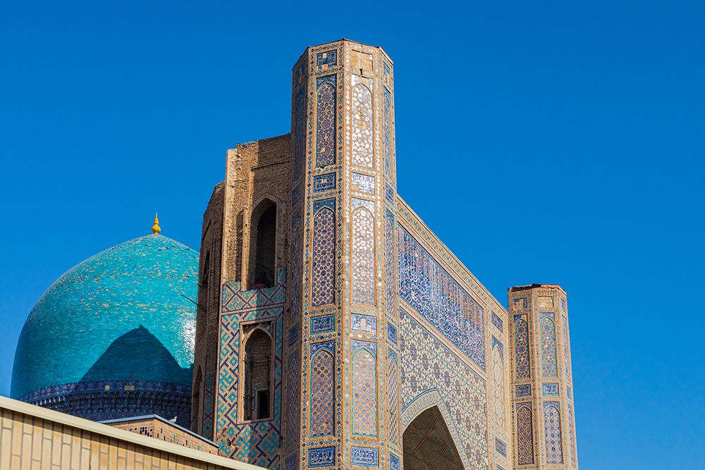 Samarkand, Uzbekistan, Central Asia. The Bibi Khanym Mosque. art print by Emily M. Wilson for $57.95 CAD