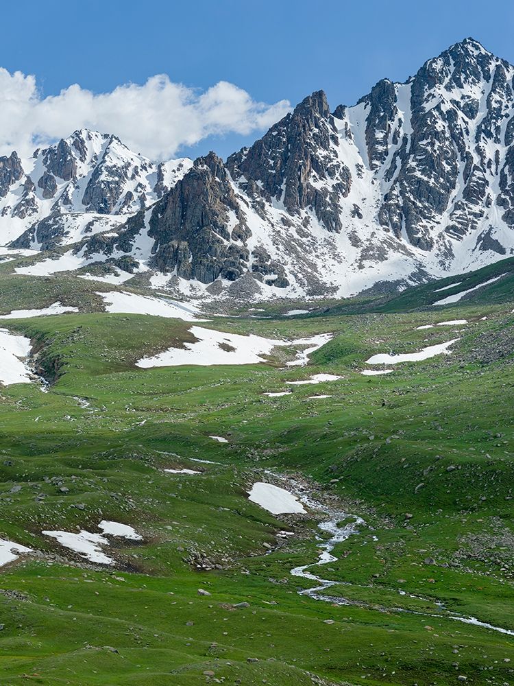 Landscape at the Otmok mountain pass in the Tien Shan or heavenly mountains-Kyrgyzstan art print by Martin Zwick for $57.95 CAD