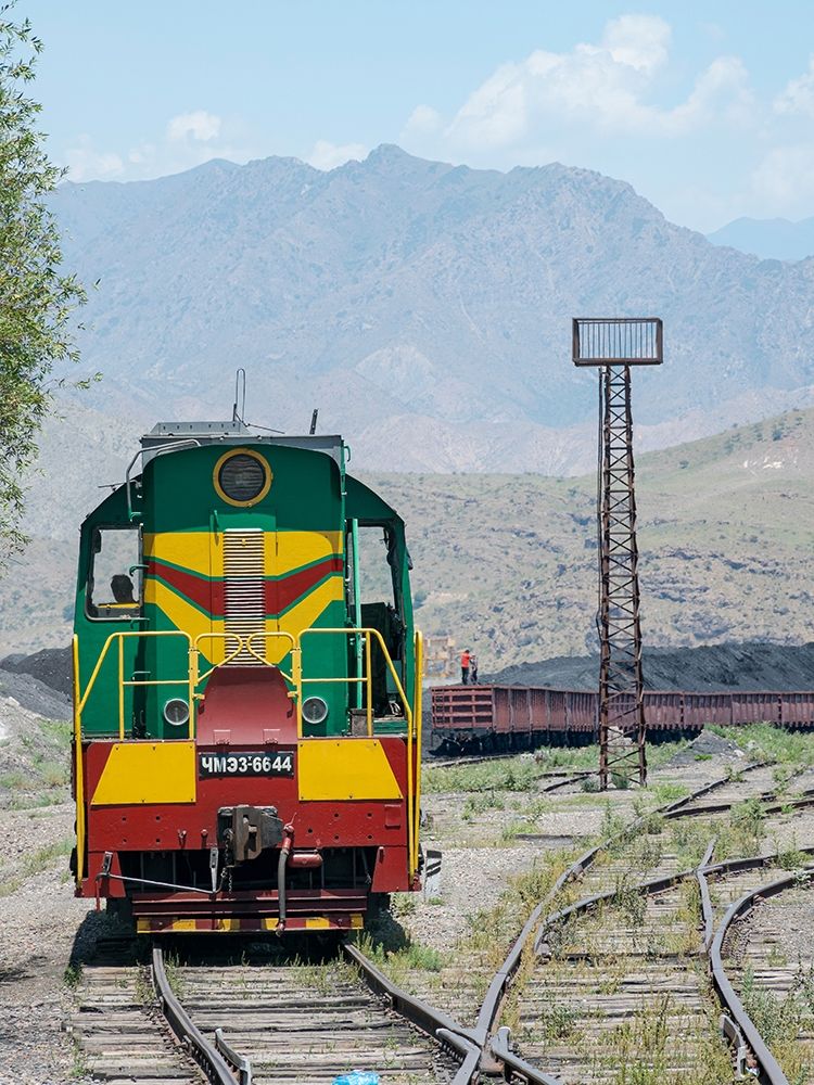 Railway for transporting coal Town Tasch Kumyr art print by Martin Zwick for $57.95 CAD
