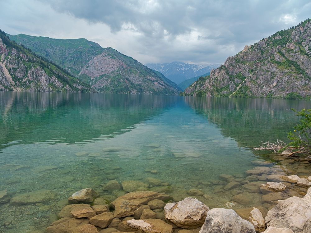 Lake Sary-Chelek in the nature reserve Sary-Chelek art print by Martin Zwick for $57.95 CAD