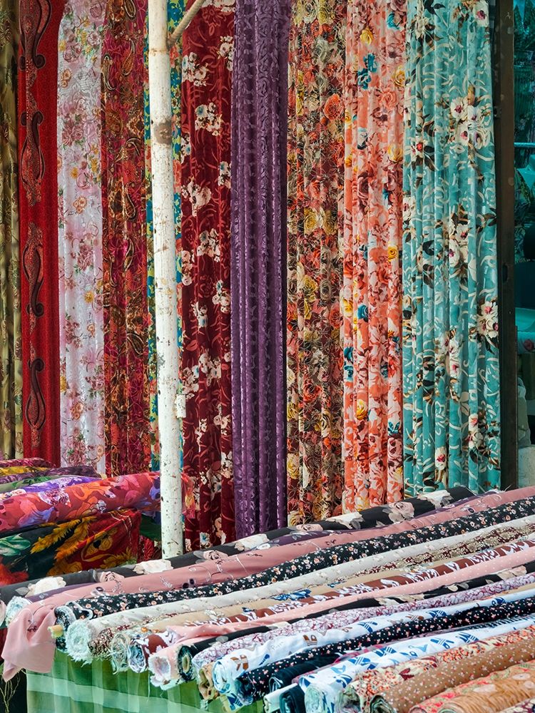 Jayma Bazaar-one of the greatest traditional markets in central Asia City Osh in the Fergana Valley art print by Martin Zwick for $57.95 CAD