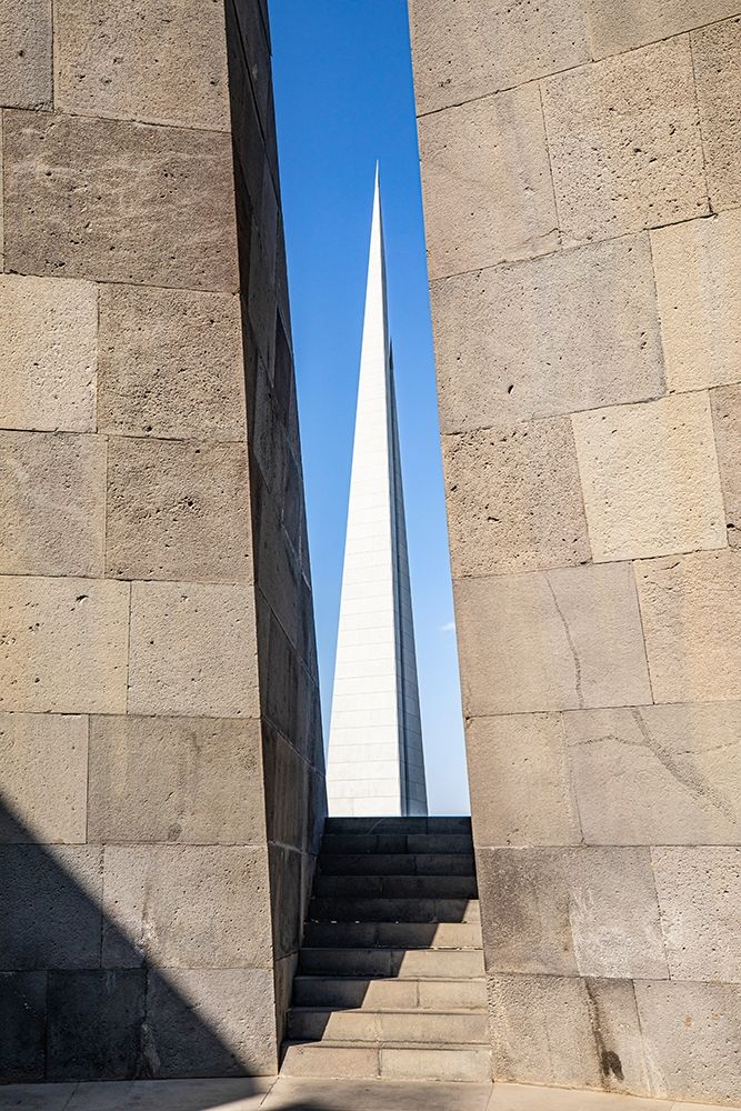 Yerevan-Armenia The Memorial Column at the Tsitsernakaberd Armenian Genocide Memorial Complex art print by Emily Wilson for $57.95 CAD