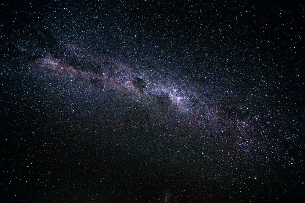 Night sky and milky way, Simpson Desert, Queensland, Australia art print by David Wall for $57.95 CAD